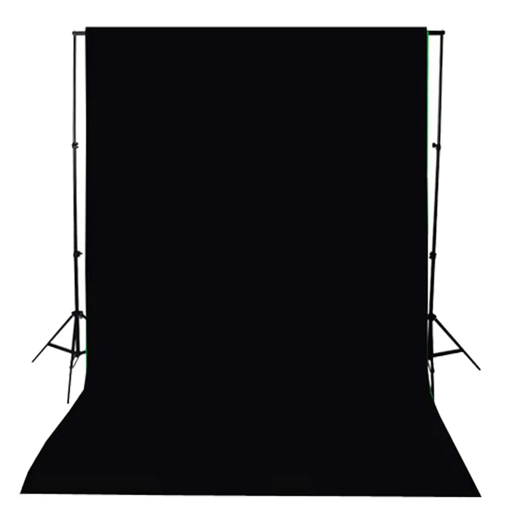 vidaXL Backdrop Cotton Black 300x300 cm