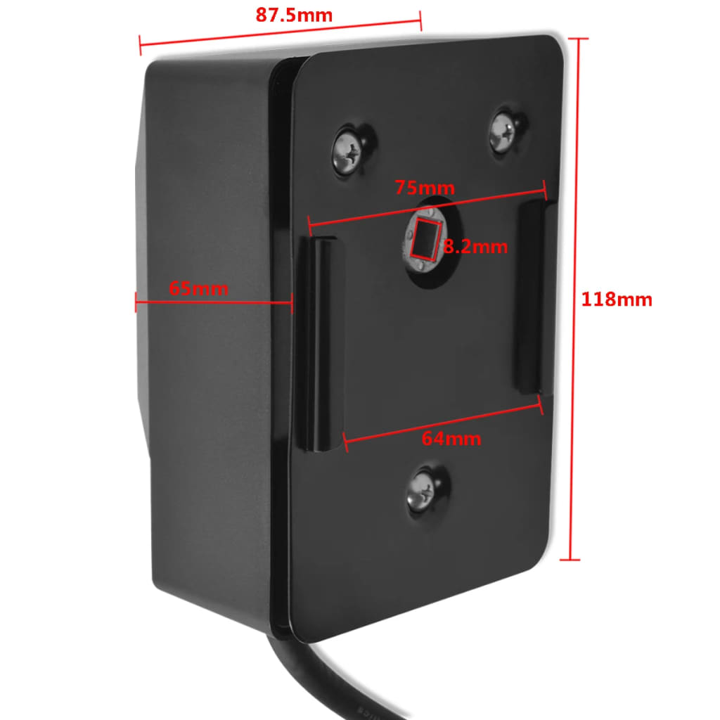 vidaXL BBQ Rotisserie Spit with Motor Steel 1000 mm