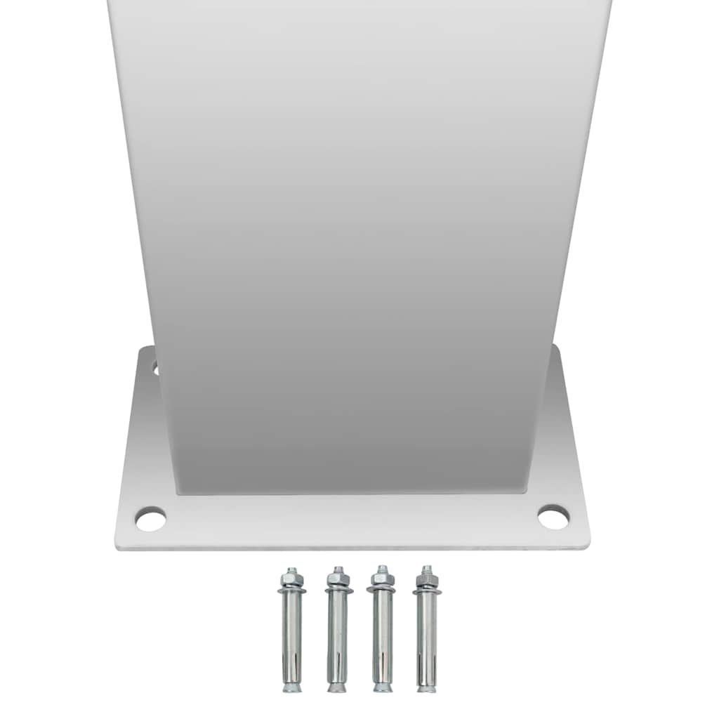 vidaXL Outdoor Shower Stainless Steel Square