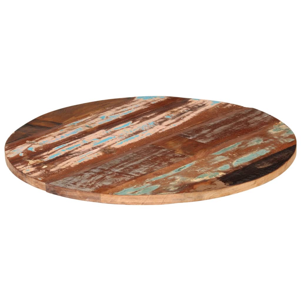 vidaXL Round Table Top 80 cm 25-27 mm Solid Reclaimed Wood