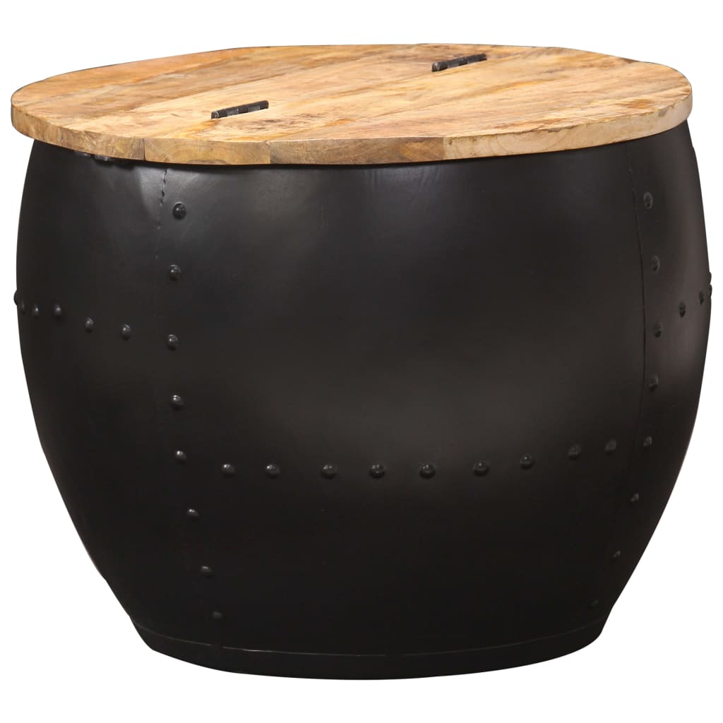 vidaXL Coffee Table Round 53x43 cm Solid Mango Wood