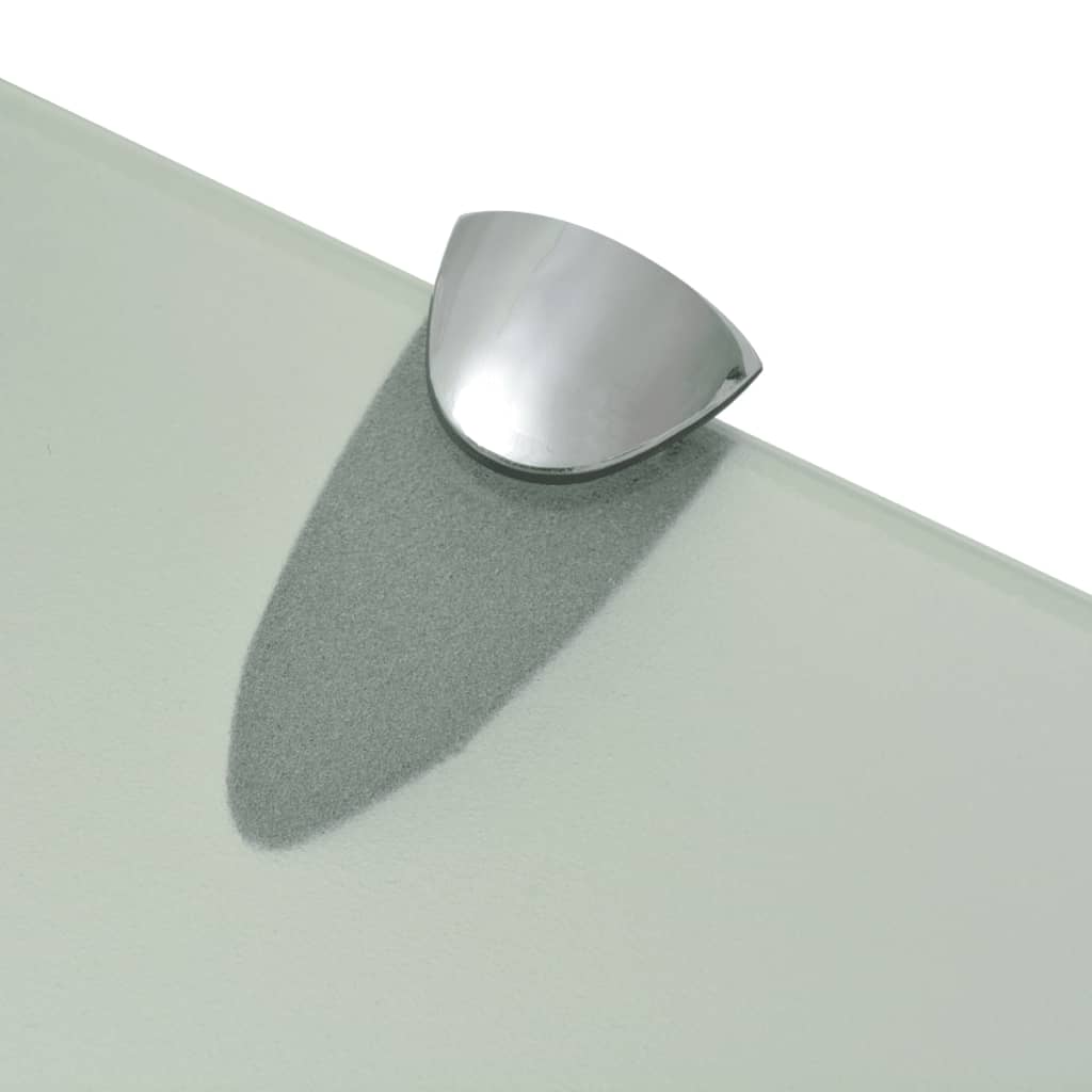 vidaXL Floating Shelves 2 pcs Glass 80x10 cm 8 mm