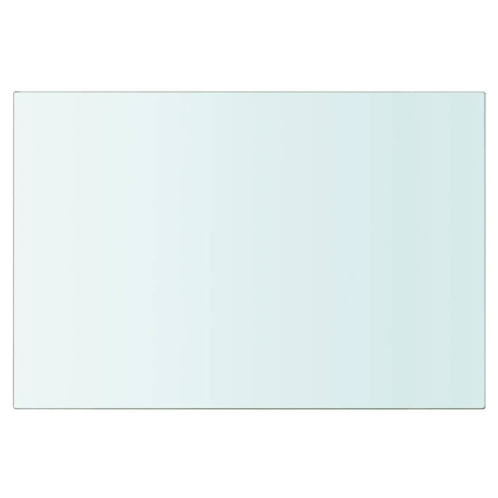 vidaXL Shelves 2 pcs Panel Glass Clear 30x15 cm
