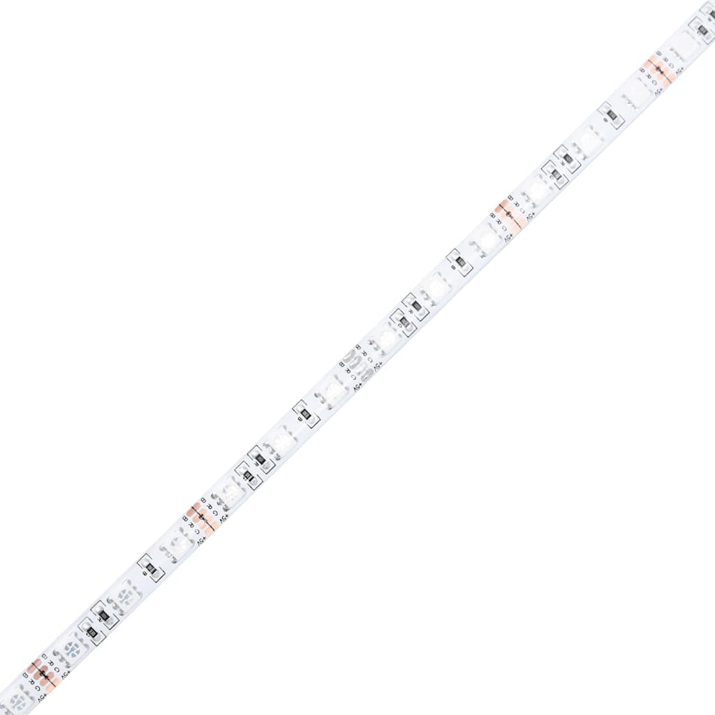 vidaXL TV Cabinet with LED Lights White 120x35x40 cm