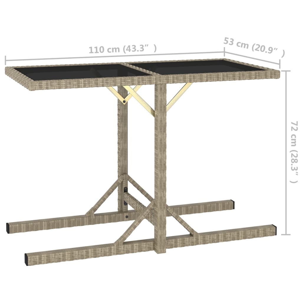 vidaXL 3 Piece Garden Dining Set Black