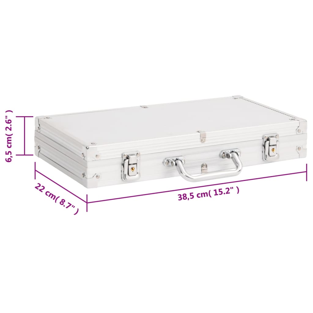 vidaXL Poker Chip Set 300 pcs 11.5 g