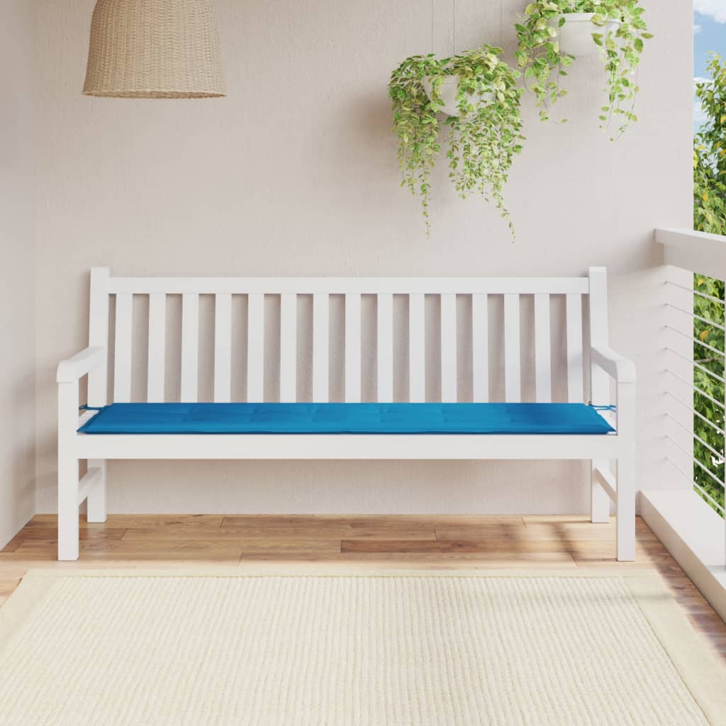 vidaXL Garden Bench Cushion Blue 180x50x3 cm Oxford Fabric