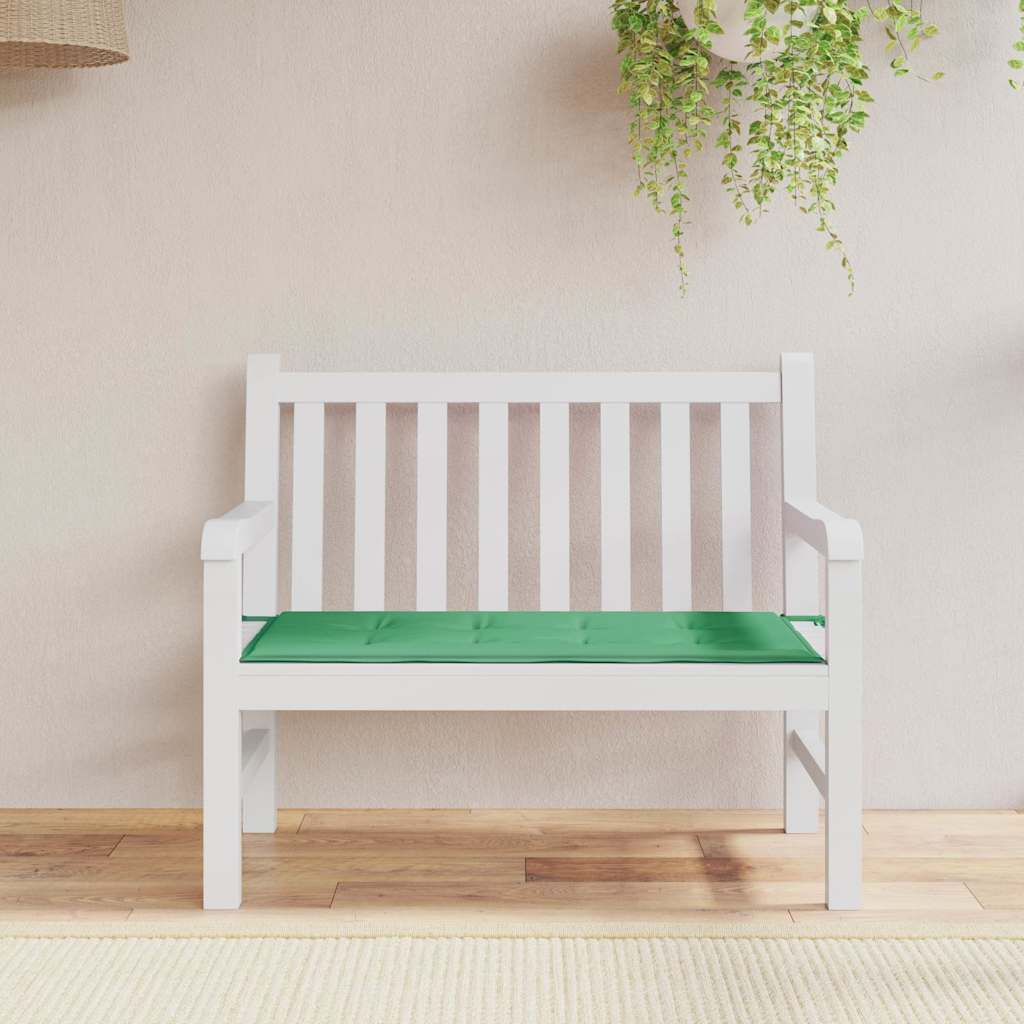vidaXL Garden Bench Cushion Green 120x50x4 cm Oxford Fabric