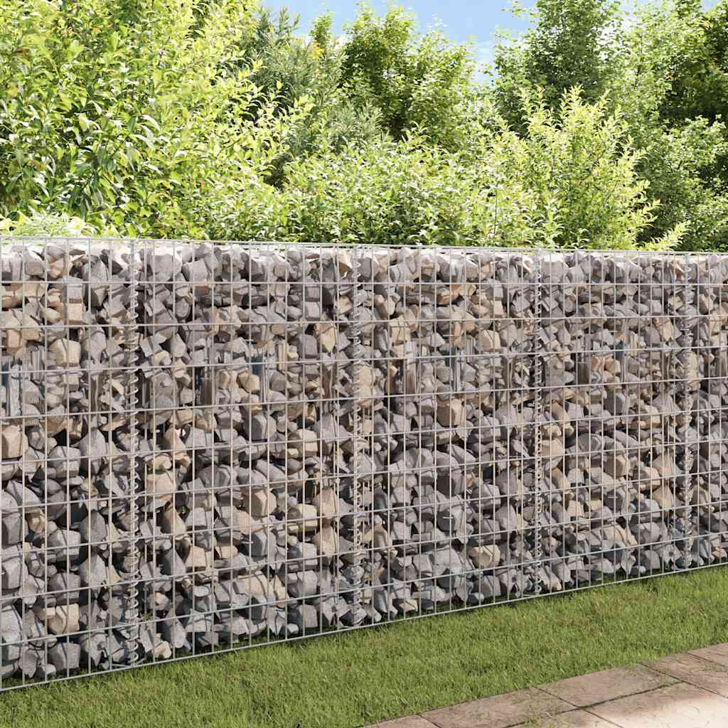 vidaXL Gabion Basket Galvanised Steel 120x30x100 cm