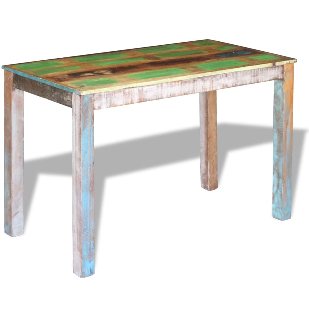 vidaXL Dining Table Solid Reclaimed Wood 115x60x76 cm