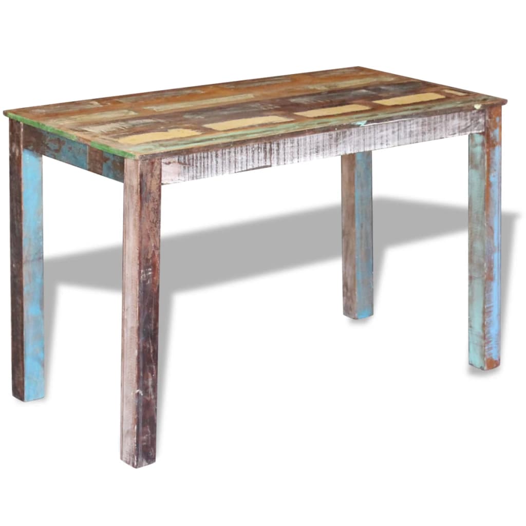 vidaXL Dining Table Solid Reclaimed Wood 115x60x76 cm