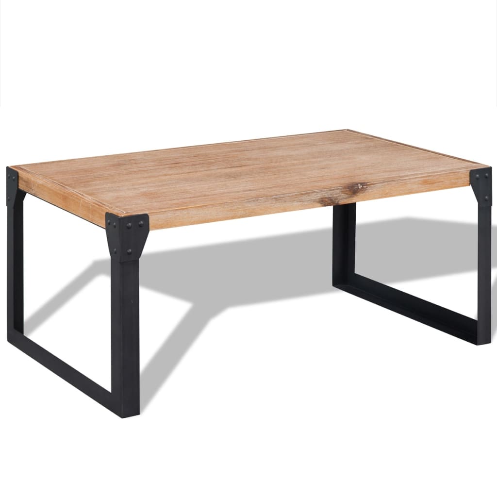 vidaXL Coffee Table Solid Acacia Wood 100x60x45 cm