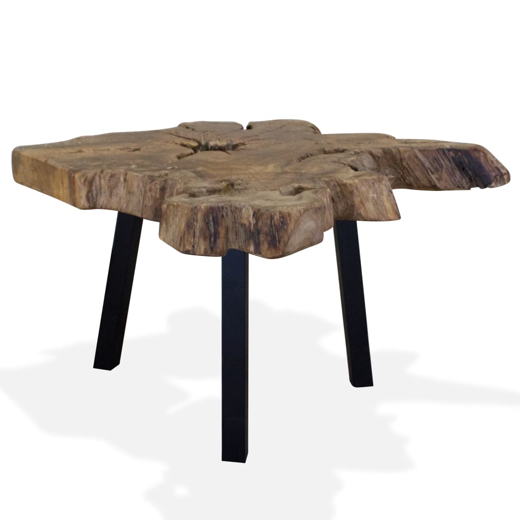 vidaXL Coffee Table Genuine Teak 80x70x38 cm