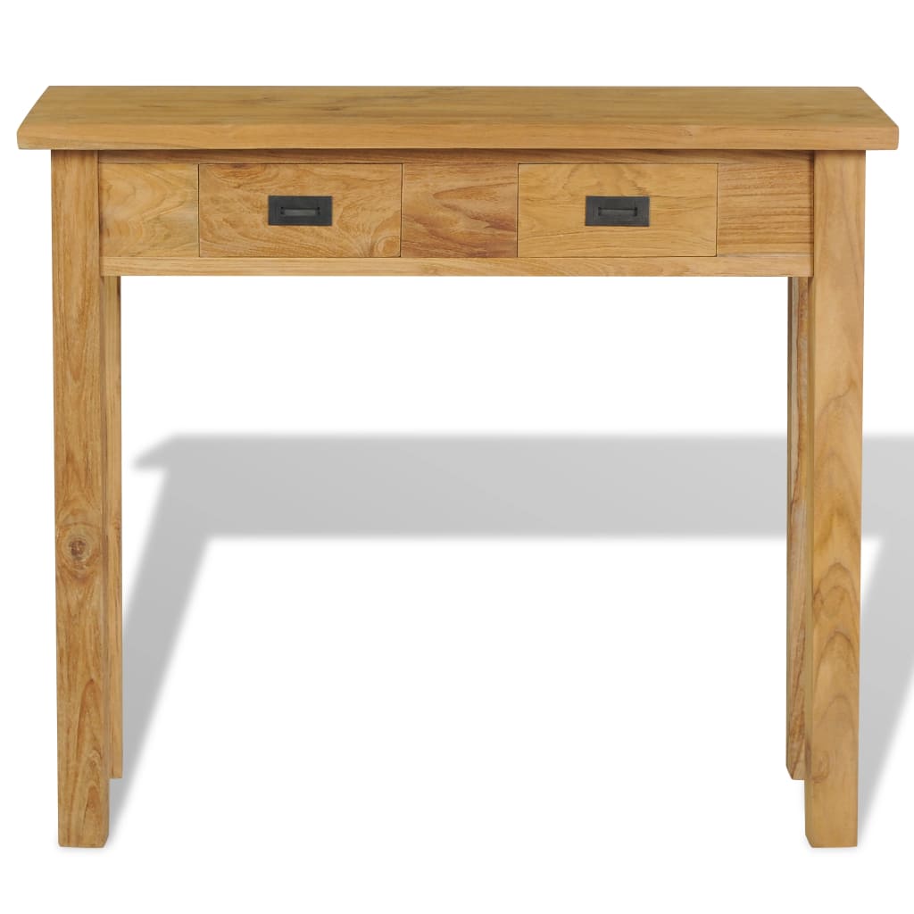 vidaXL Console Table Solid Teak 90x30x80 cm
