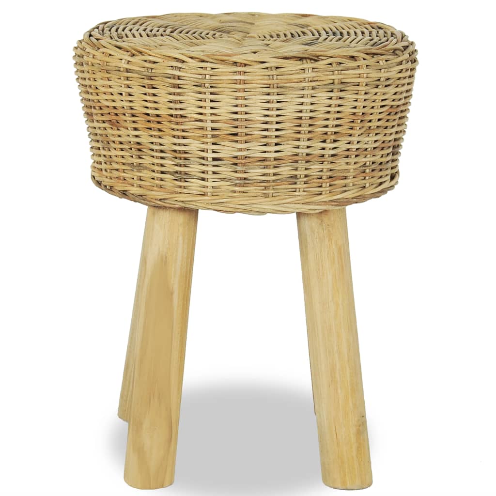 vidaXL Bar Stool Natural Rattan