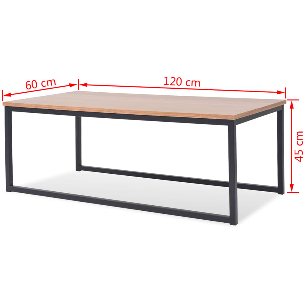 vidaXL Coffee Table Set 3 Pieces Ash