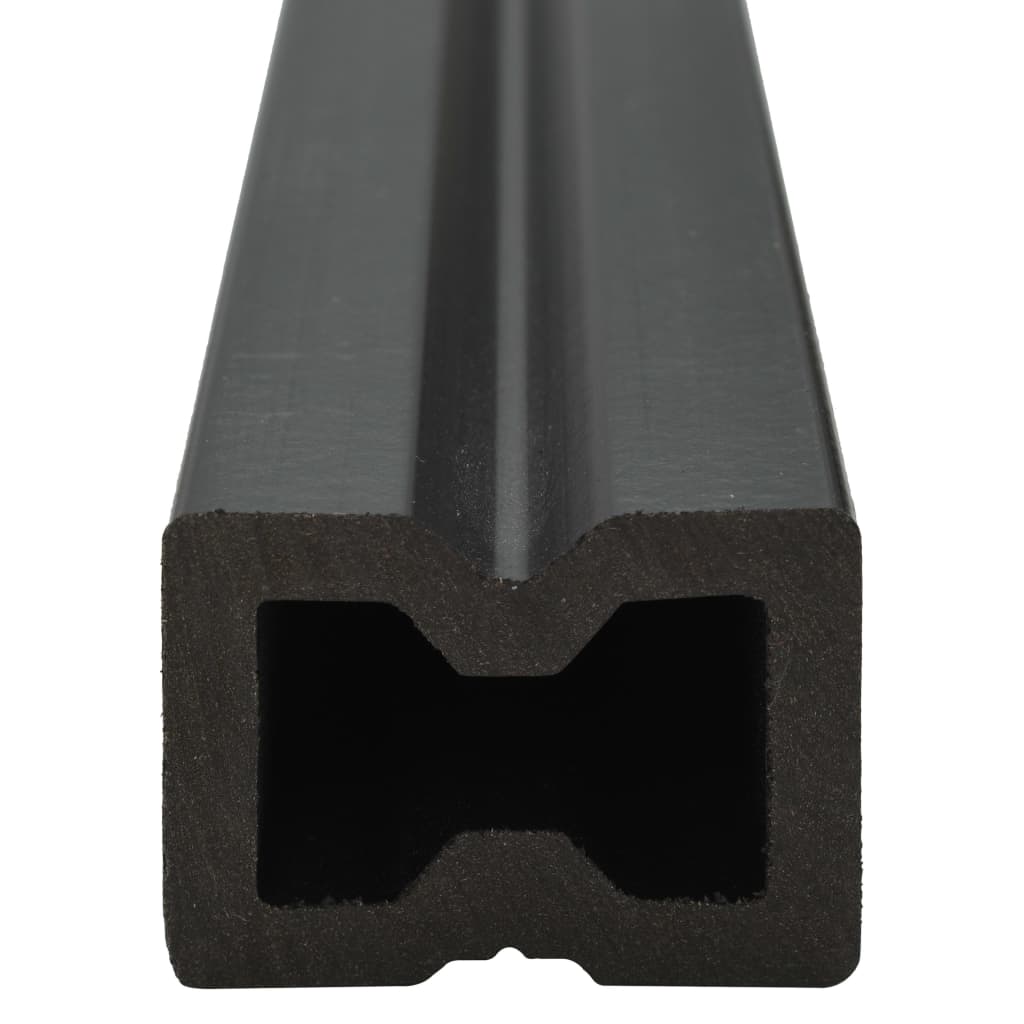 vidaXL WPC Decking Boards with Accessories 26 m² 2.2 m Anthracite