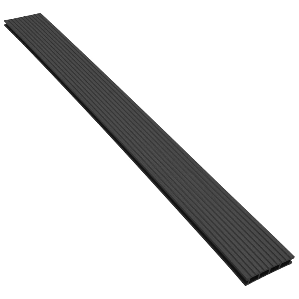 vidaXL WPC Decking Boards with Accessories 15 m² 4 m Anthracite