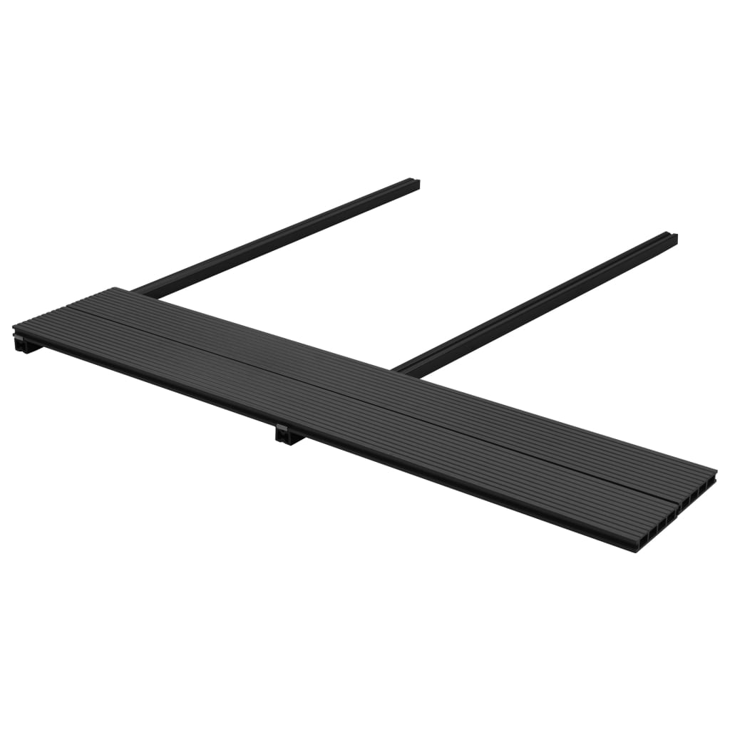 vidaXL WPC Decking Boards with Accessories 25 m² 4 m Anthracite