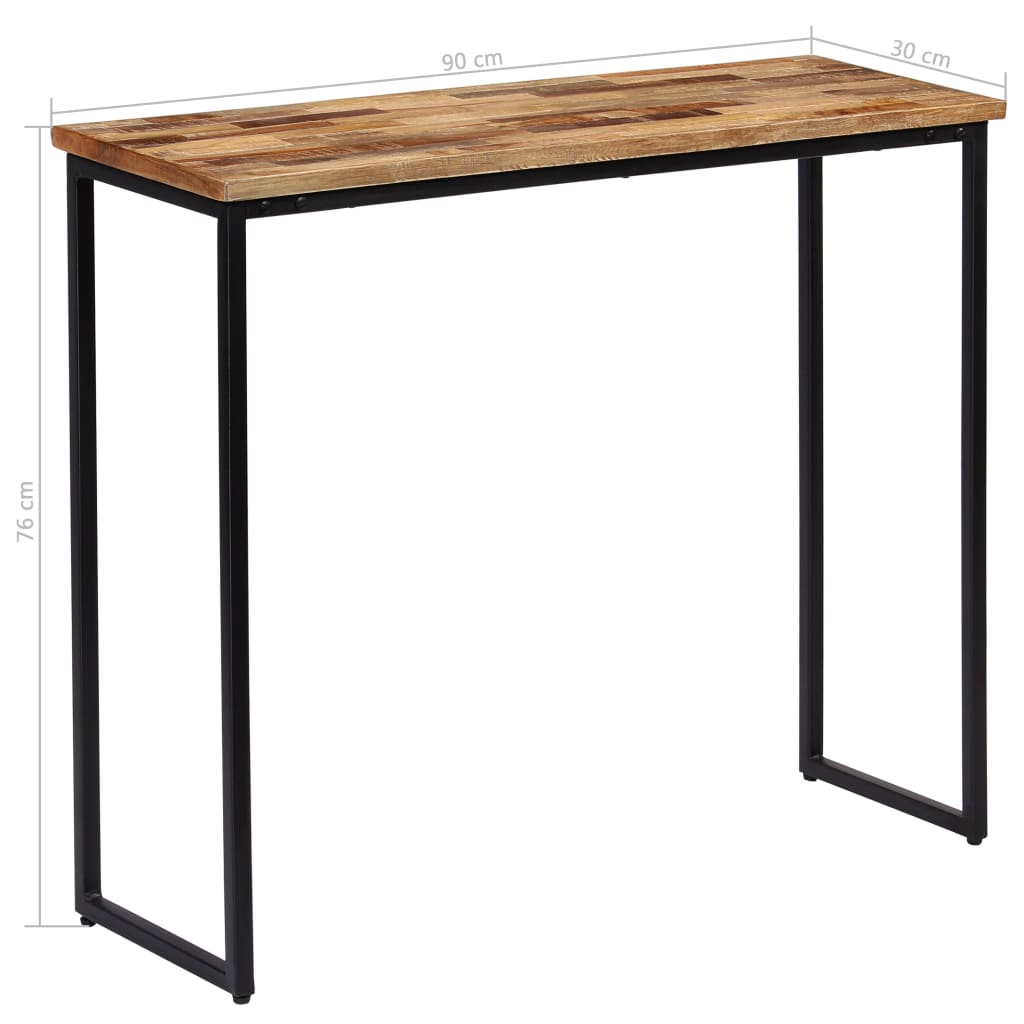 vidaXL Console Table Solid Reclaimed Teak 90x30x76 cm