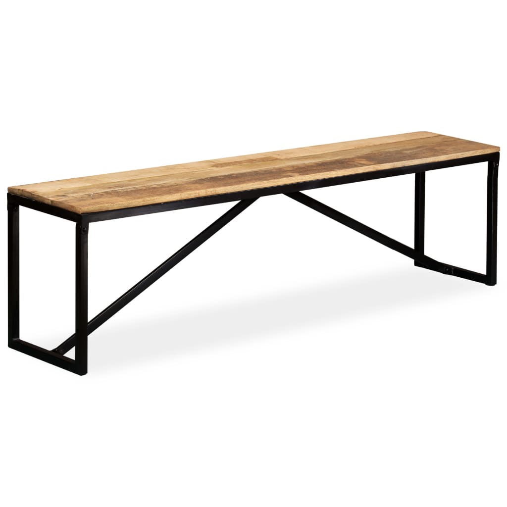 vidaXL Bench Solid Mango Wood 160x35x45 cm