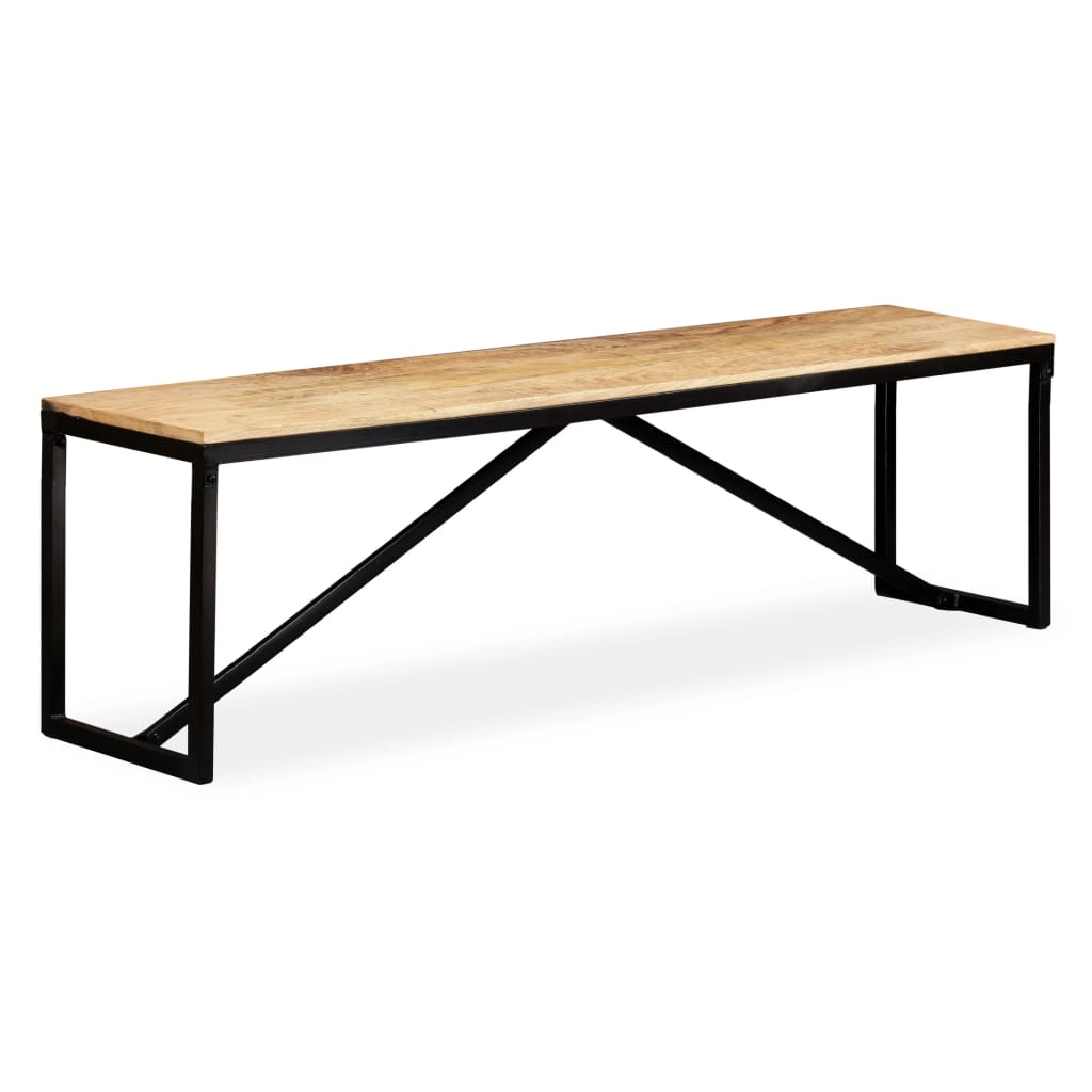 vidaXL Bench Solid Mango Wood 160x35x45 cm