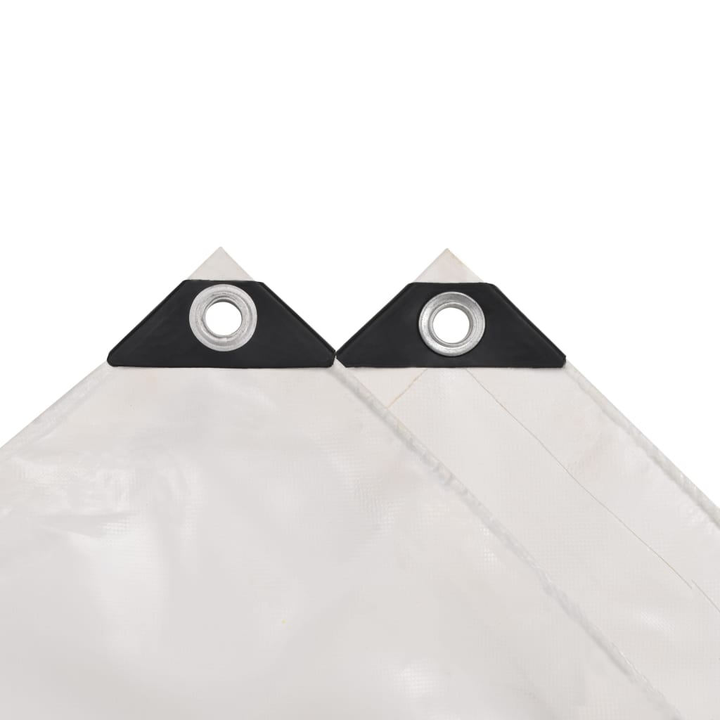 vidaXL Tarpaulin 650 g/m² 3x3 m White