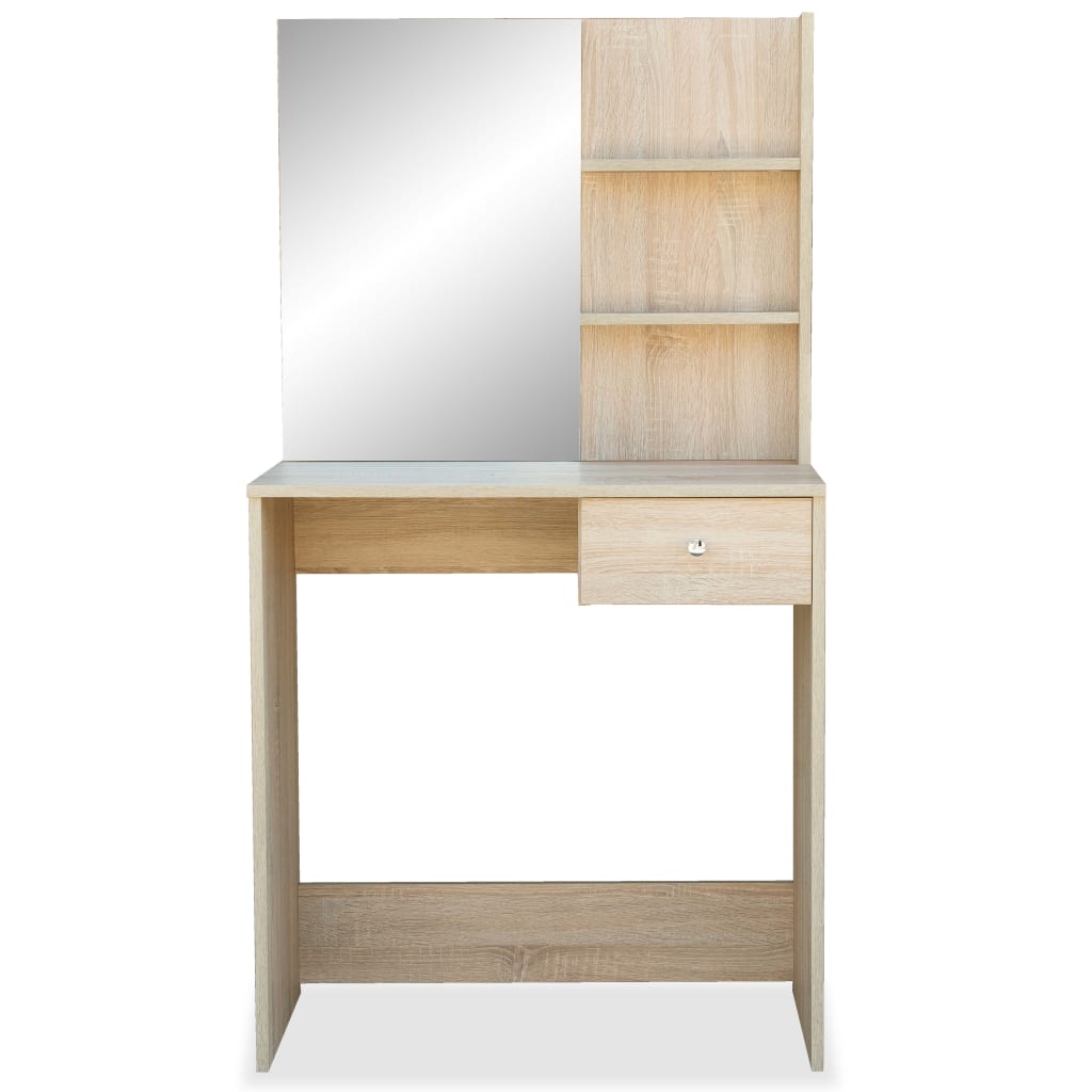 vidaXL Dressing Table Engineered Wood 75x40x141 cm Oak