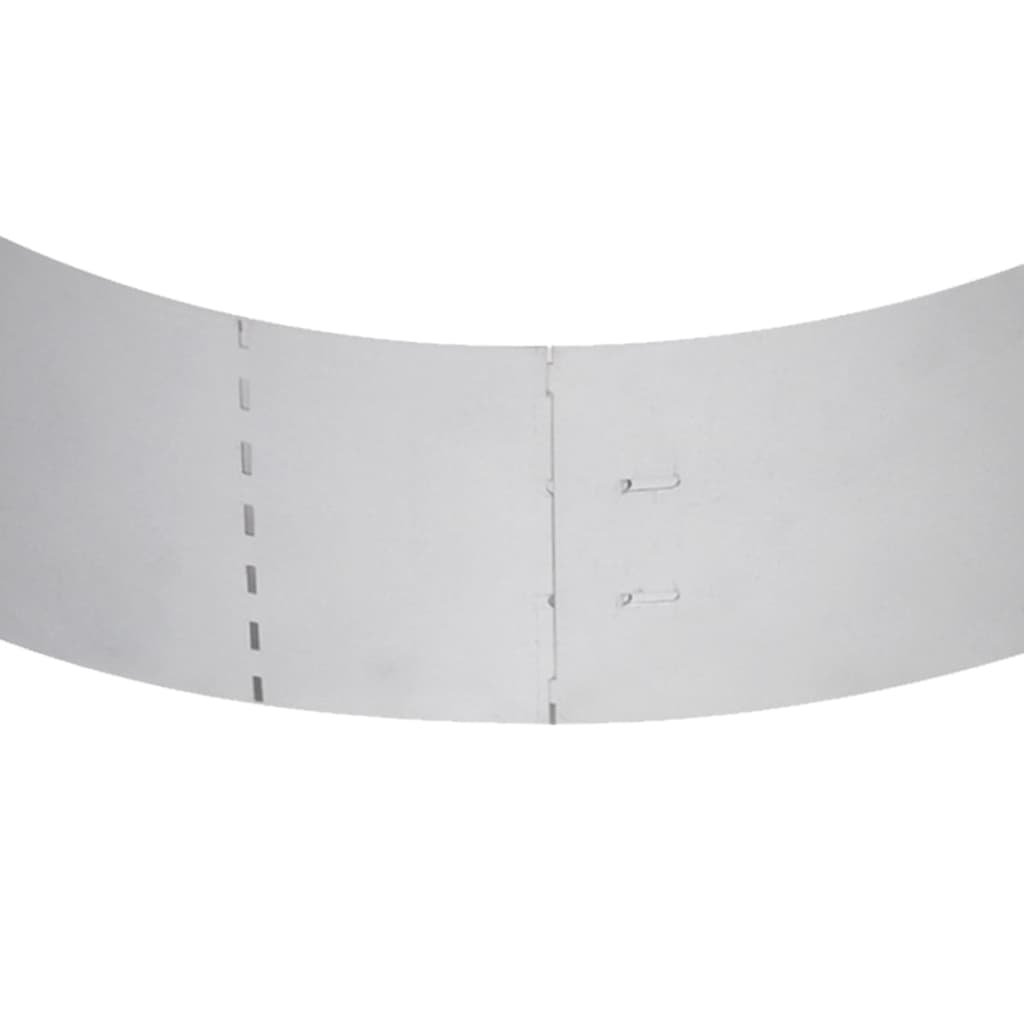 vidaXL Lawn Fence 20 pcs Galvanised Steel 100x20 cm