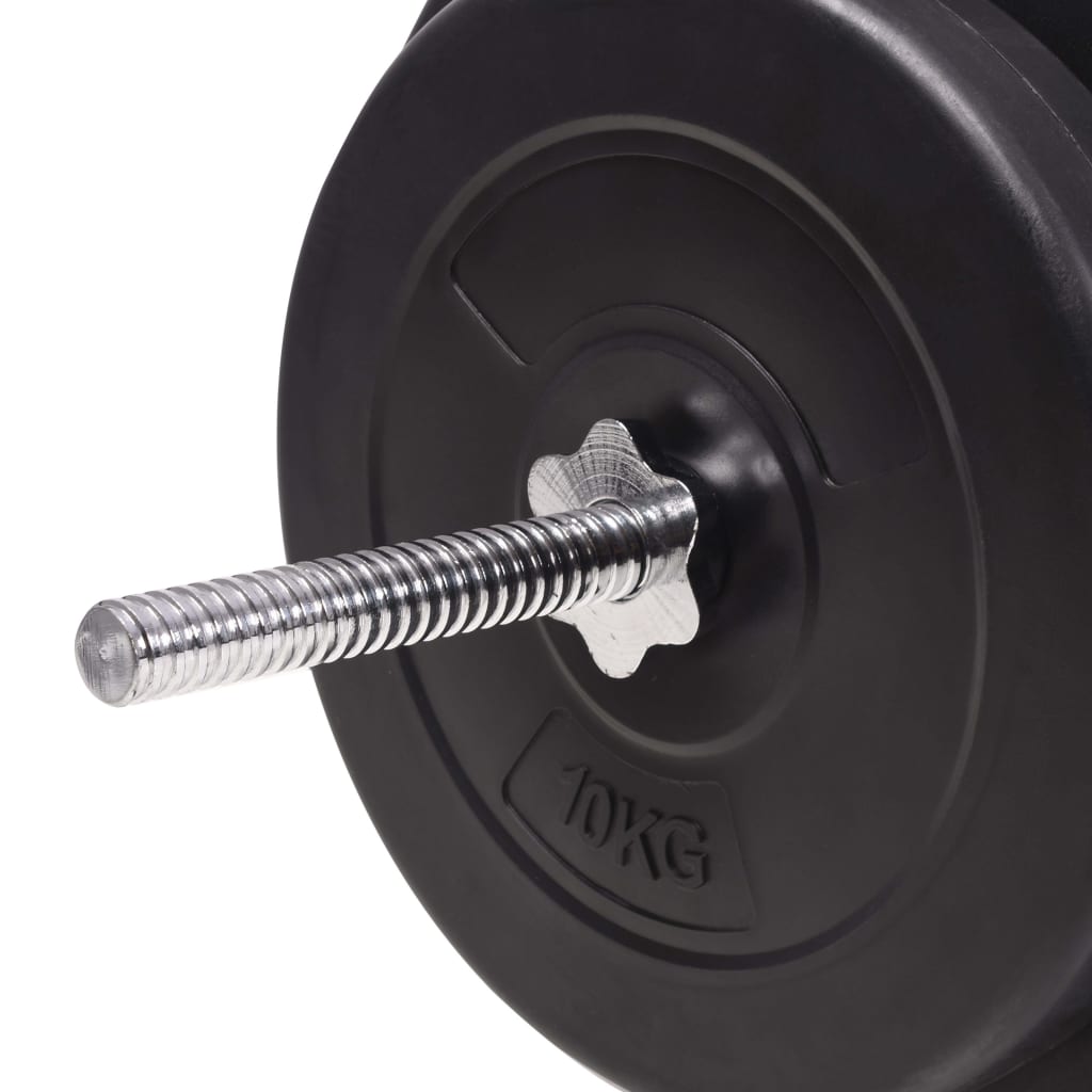 vidaXL Barbell and Dumbbell Set 90 kg