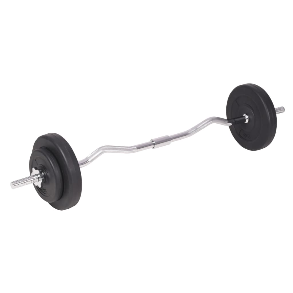 vidaXL Barbell and Dumbbell Set 90 kg