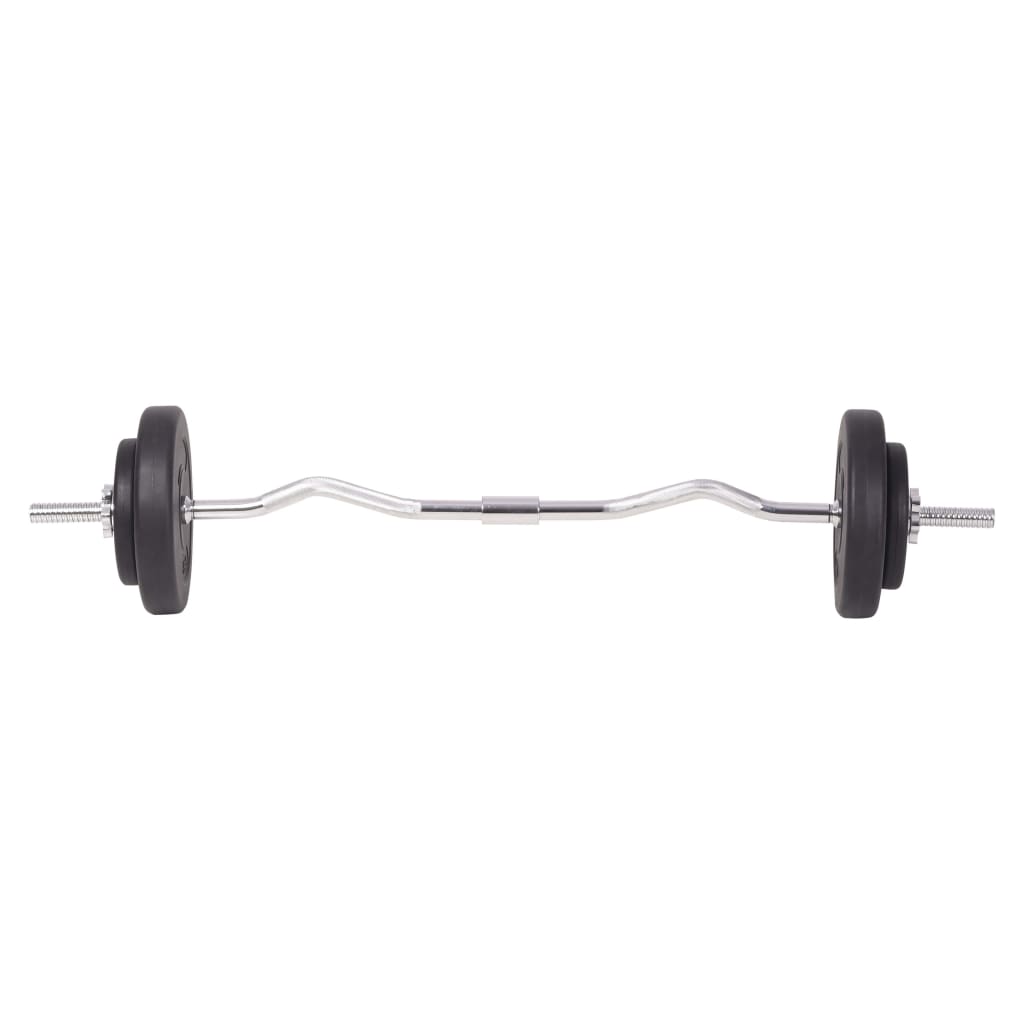vidaXL Barbell and Dumbbell Set 90 kg
