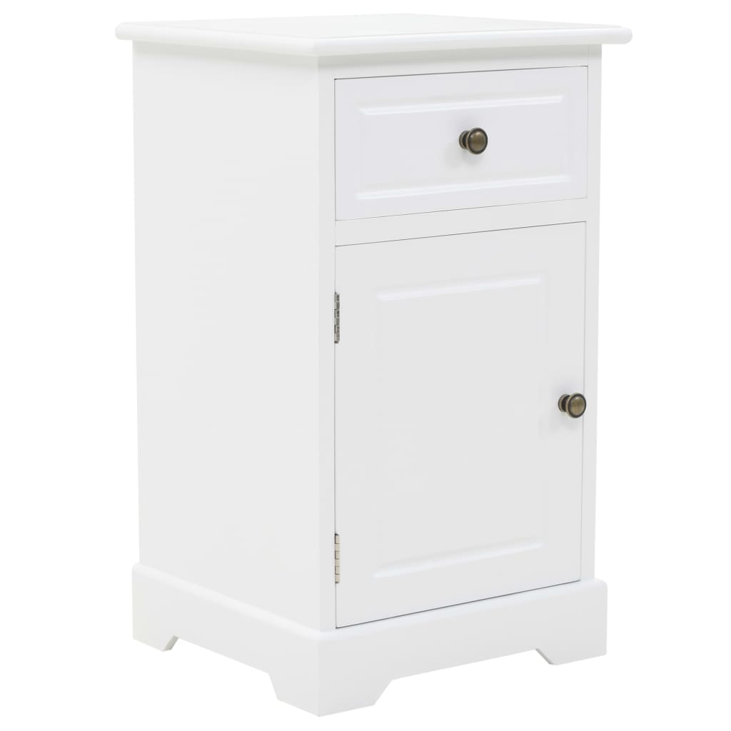 vidaXL Bedside Cabinet MDF and Pinewood 35x32x59 cm