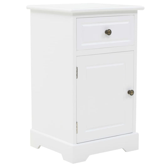 vidaXL Bedside Cabinet MDF and Pinewood 35x32x59 cm