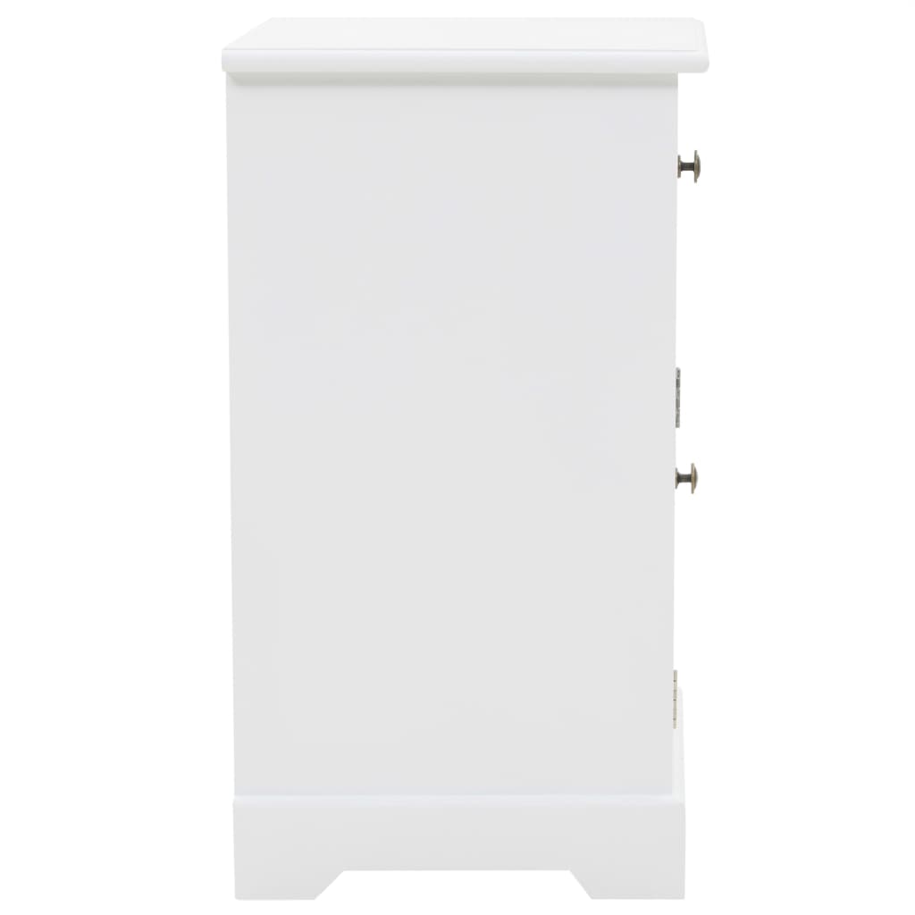 vidaXL Bedside Cabinet MDF and Pinewood 35x32x59 cm