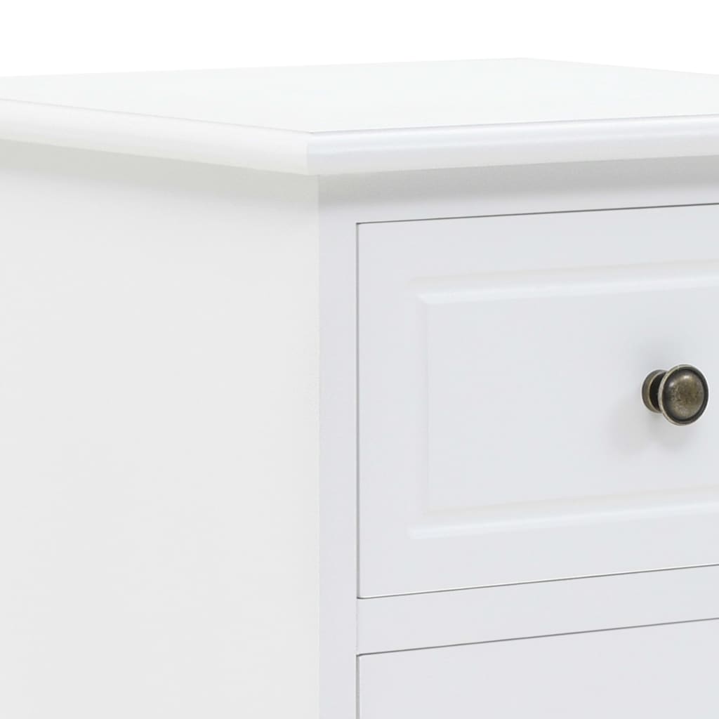 vidaXL Bedside Cabinet MDF and Pinewood 35x32x59 cm