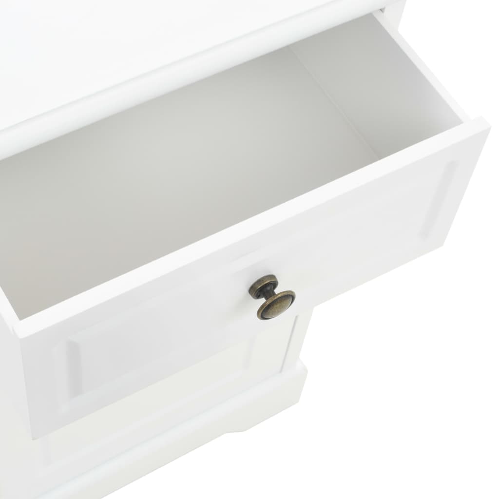 vidaXL Bedside Cabinet MDF and Pinewood 35x32x59 cm