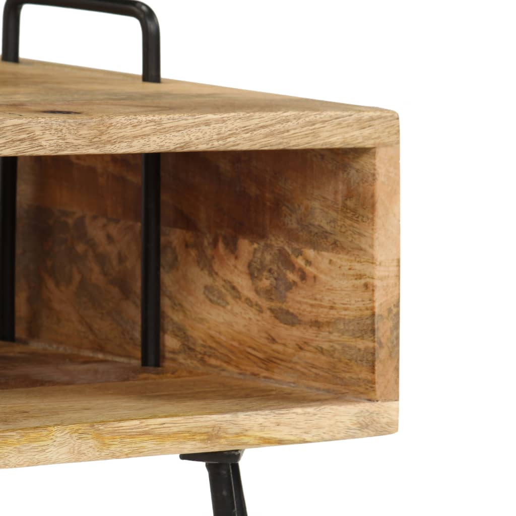 vidaXL Bedside Table Solid Mango Wood 40x34x47 cm