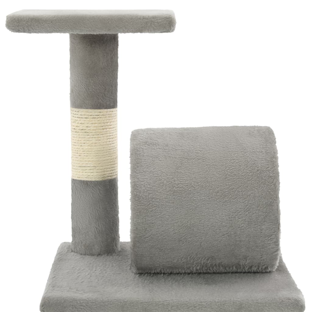 vidaXL Cat Tree with Sisal Scratching Posts 65 cm Grey