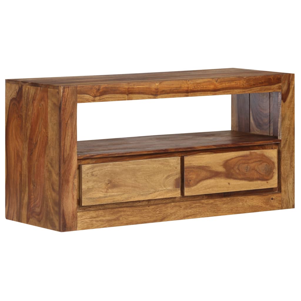 vidaXL TV Cabinet Solid Sheesham Wood 80x30x40 cm