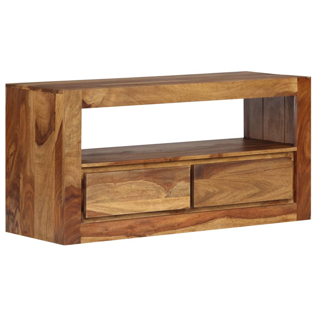 vidaXL TV Cabinet Solid Sheesham Wood 80x30x40 cm