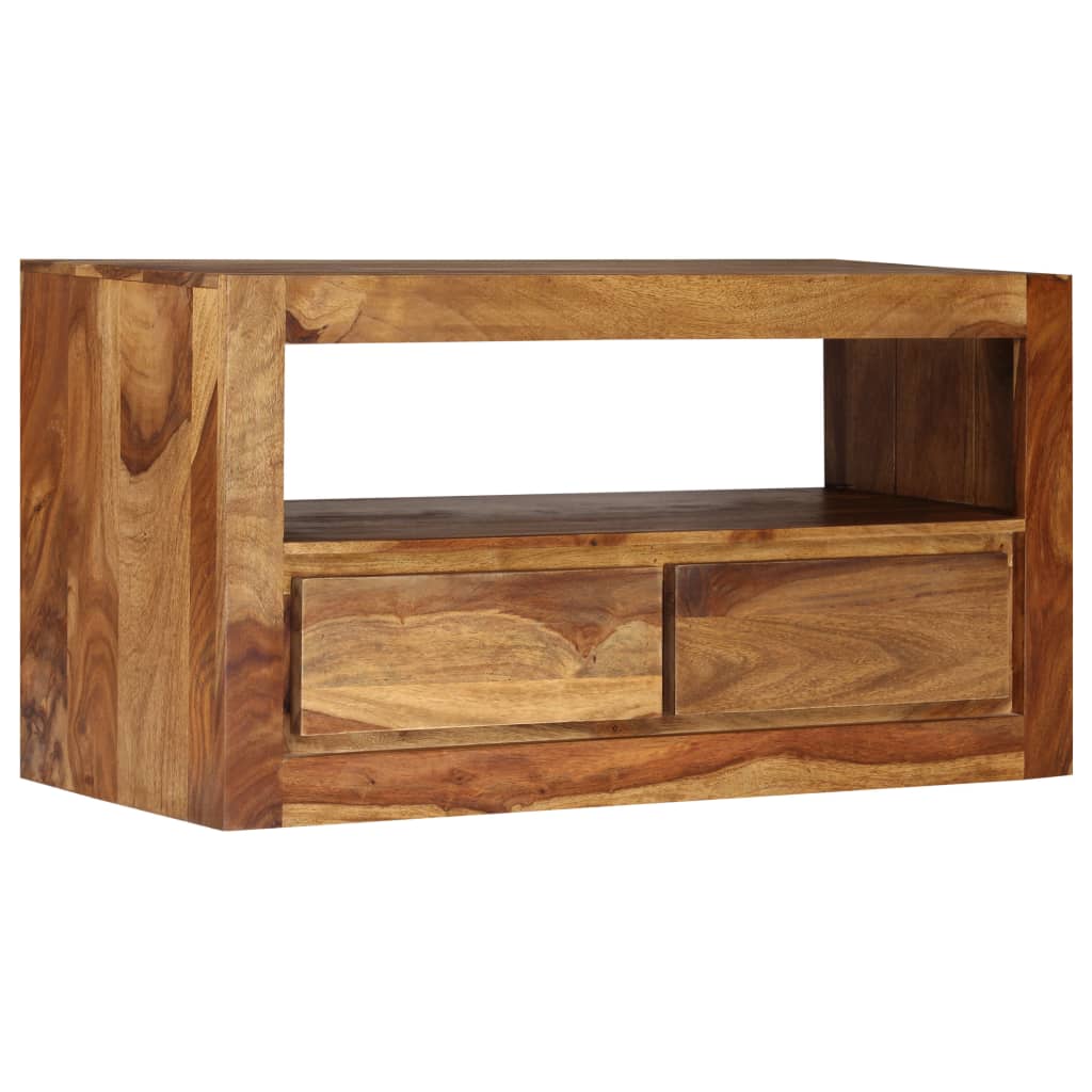 vidaXL TV Cabinet Solid Sheesham Wood 80x30x40 cm