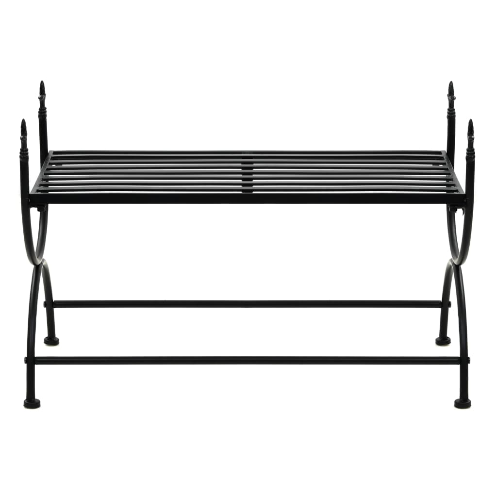 vidaXL Bench Vintage Style Metal 83x42x55 cm Black