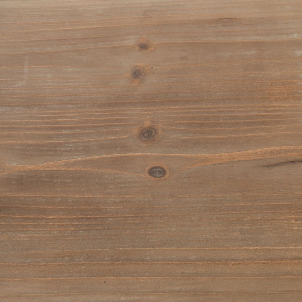 vidaXL Bookcase Solid Firwood and Steel 90.5x35x180 cm