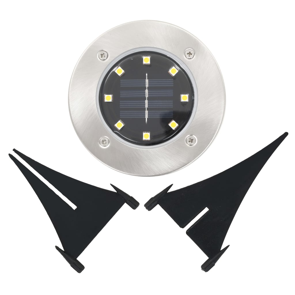 vidaXL Solar Ground Lights 8 pcs LED Lights Warm White