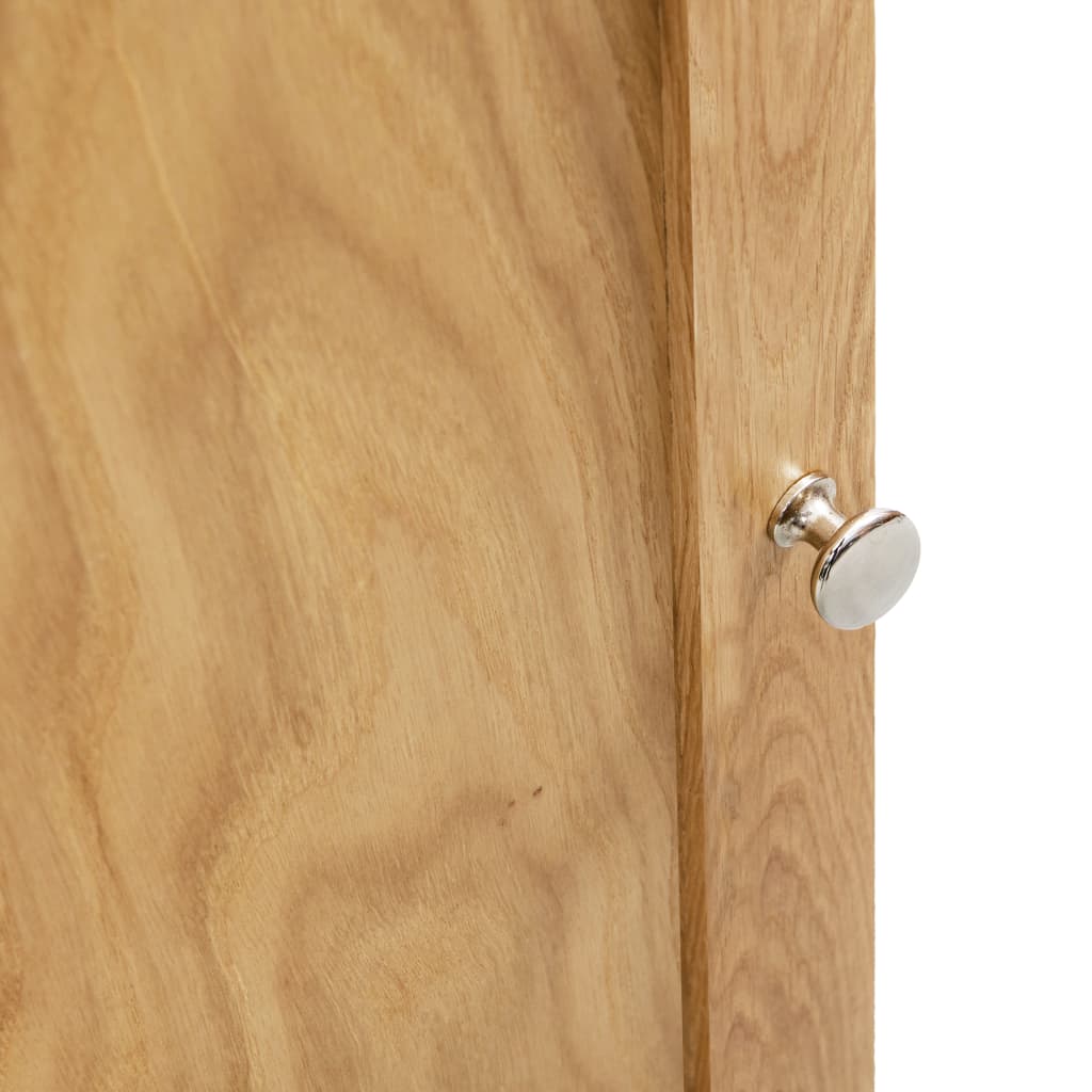 vidaXL Corner Cabinet 59x36x180 cm Solid Oak Wood