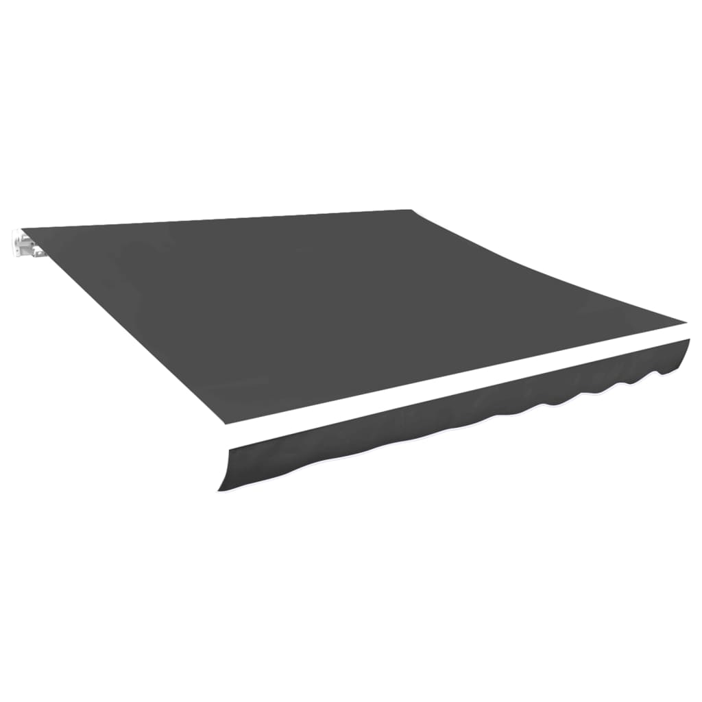 vidaXL Awning Top Sunshade Canvas Anthracite 350x250 cm