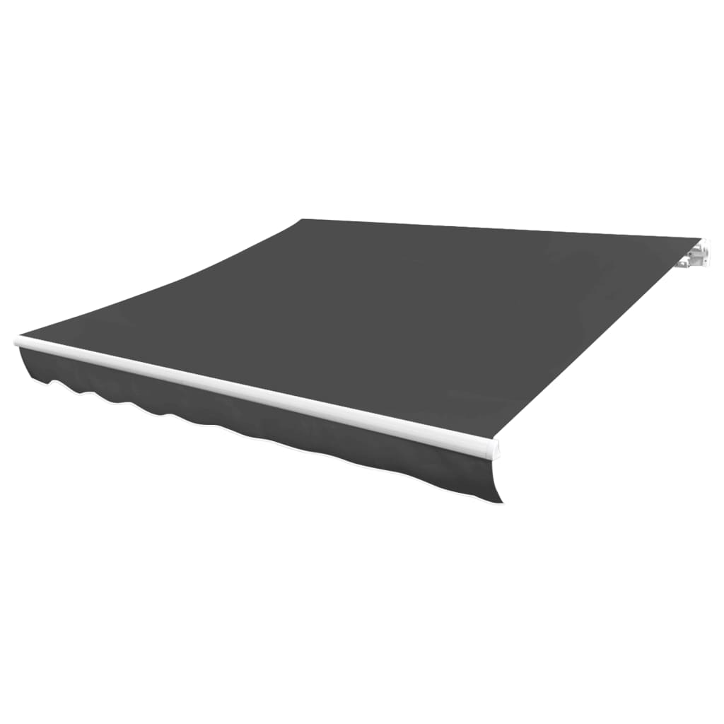 vidaXL Awning Top Sunshade Canvas Anthracite 350x250 cm