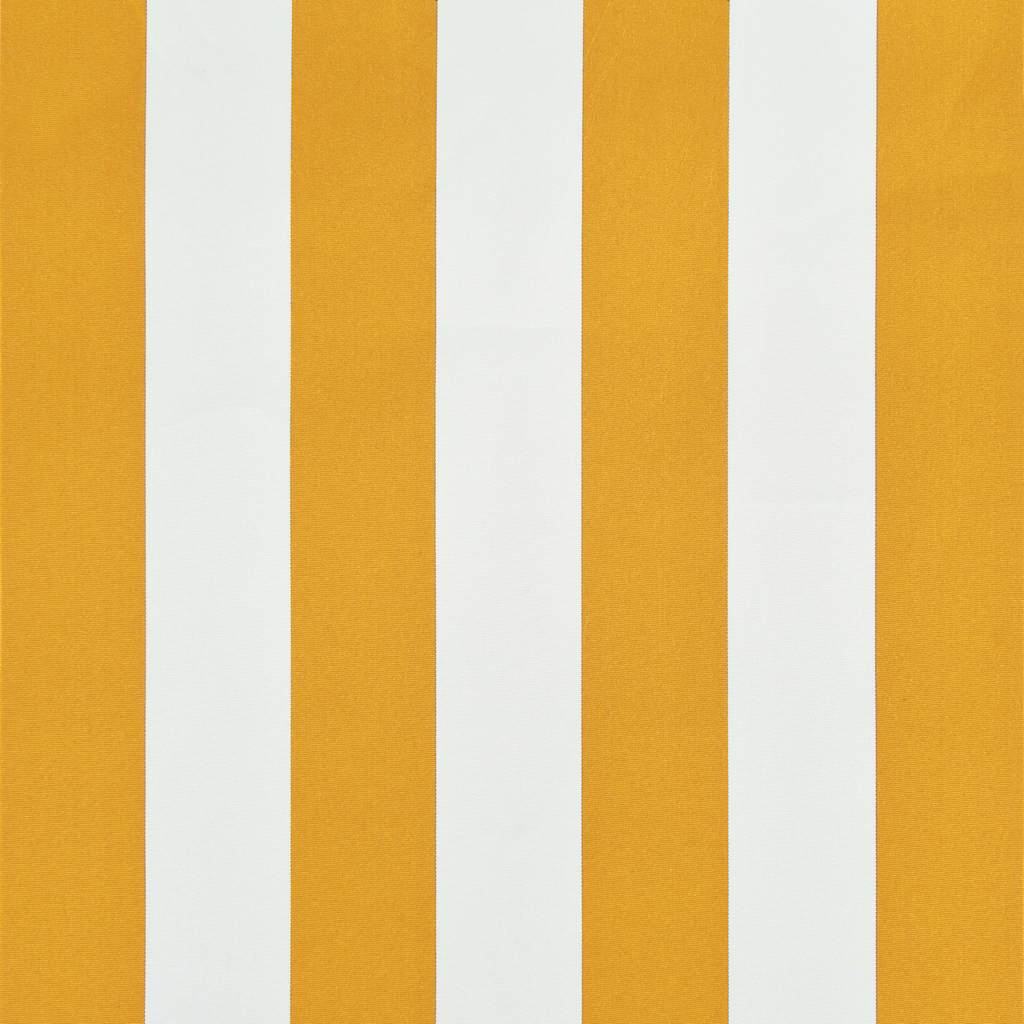 vidaXL Retractable Awning 350x150 cm Yellow and White