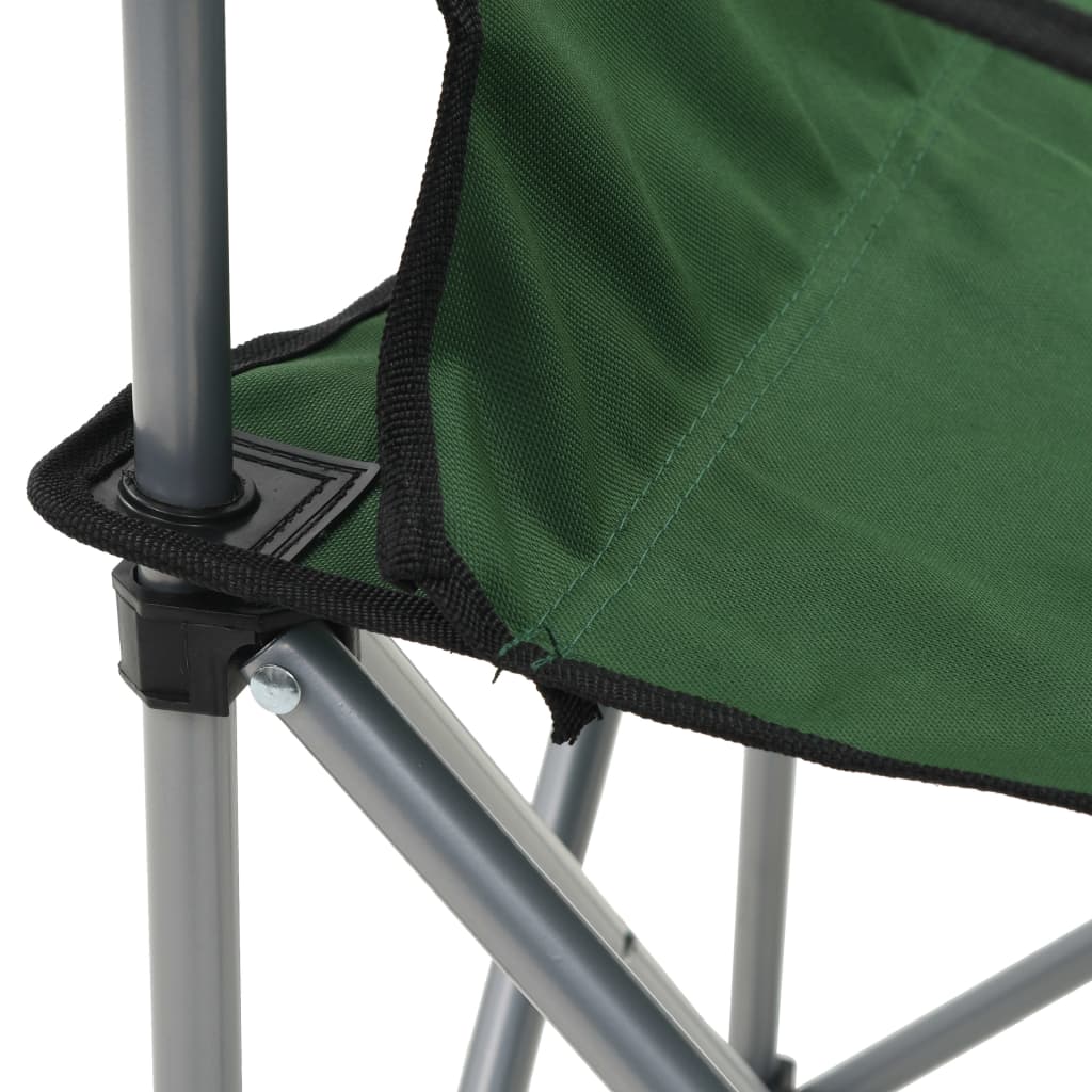 vidaXL Camping Table and Chair Set 3 Pieces Green